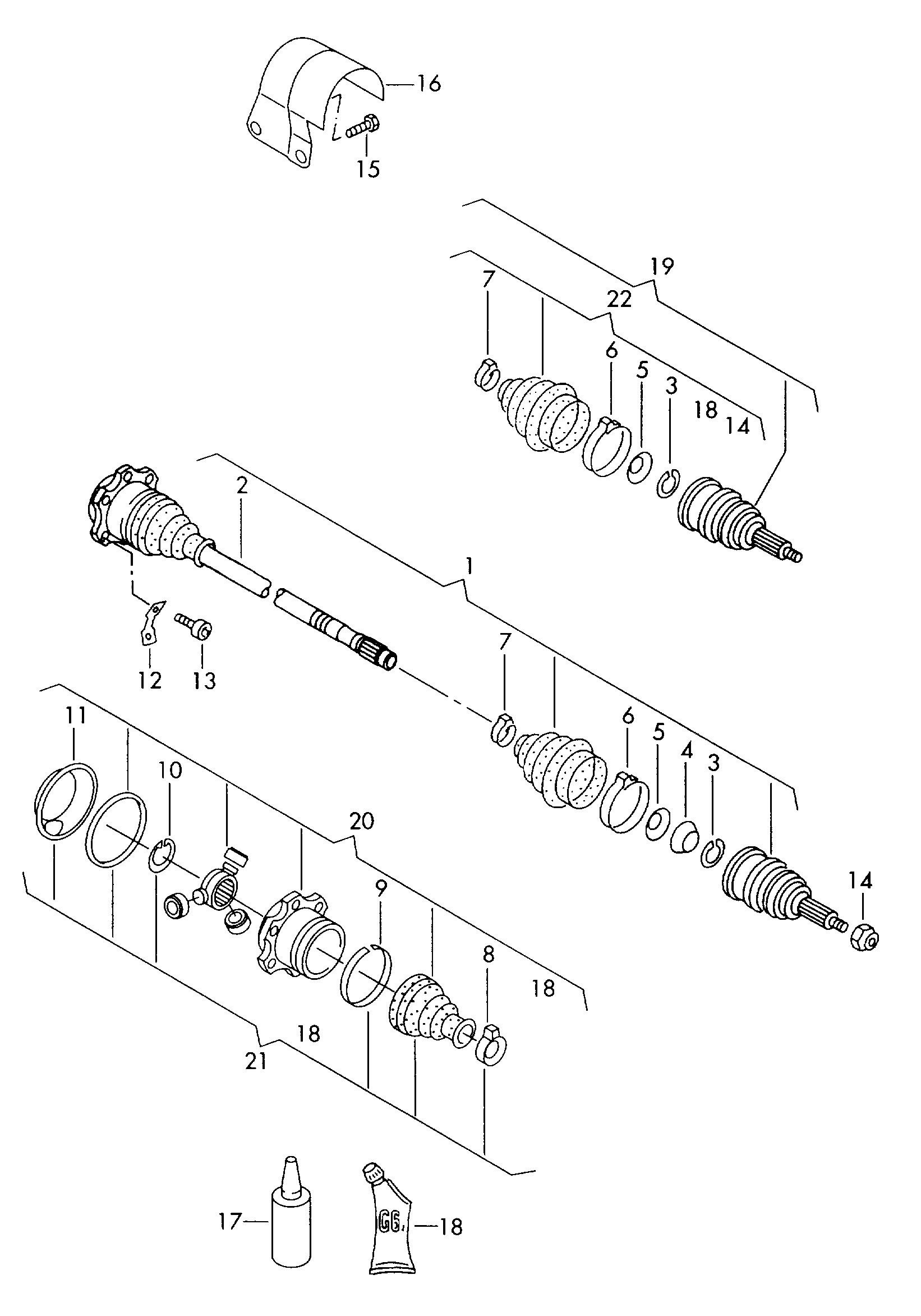 VAG N 904 424 01 - Затискача хомут autocars.com.ua