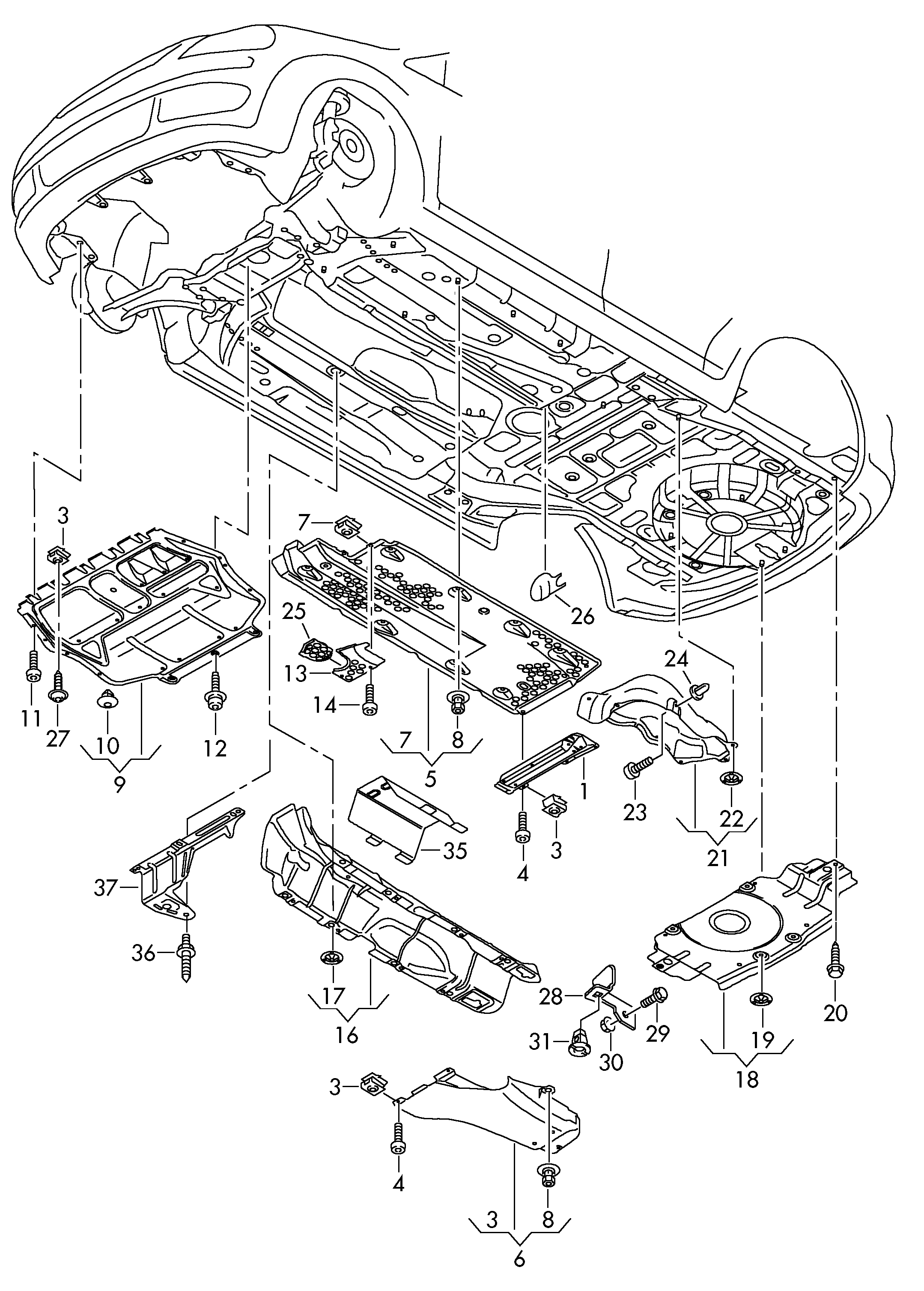 Seat 1K0825201S - Изоляция моторного отделения avtokuzovplus.com.ua