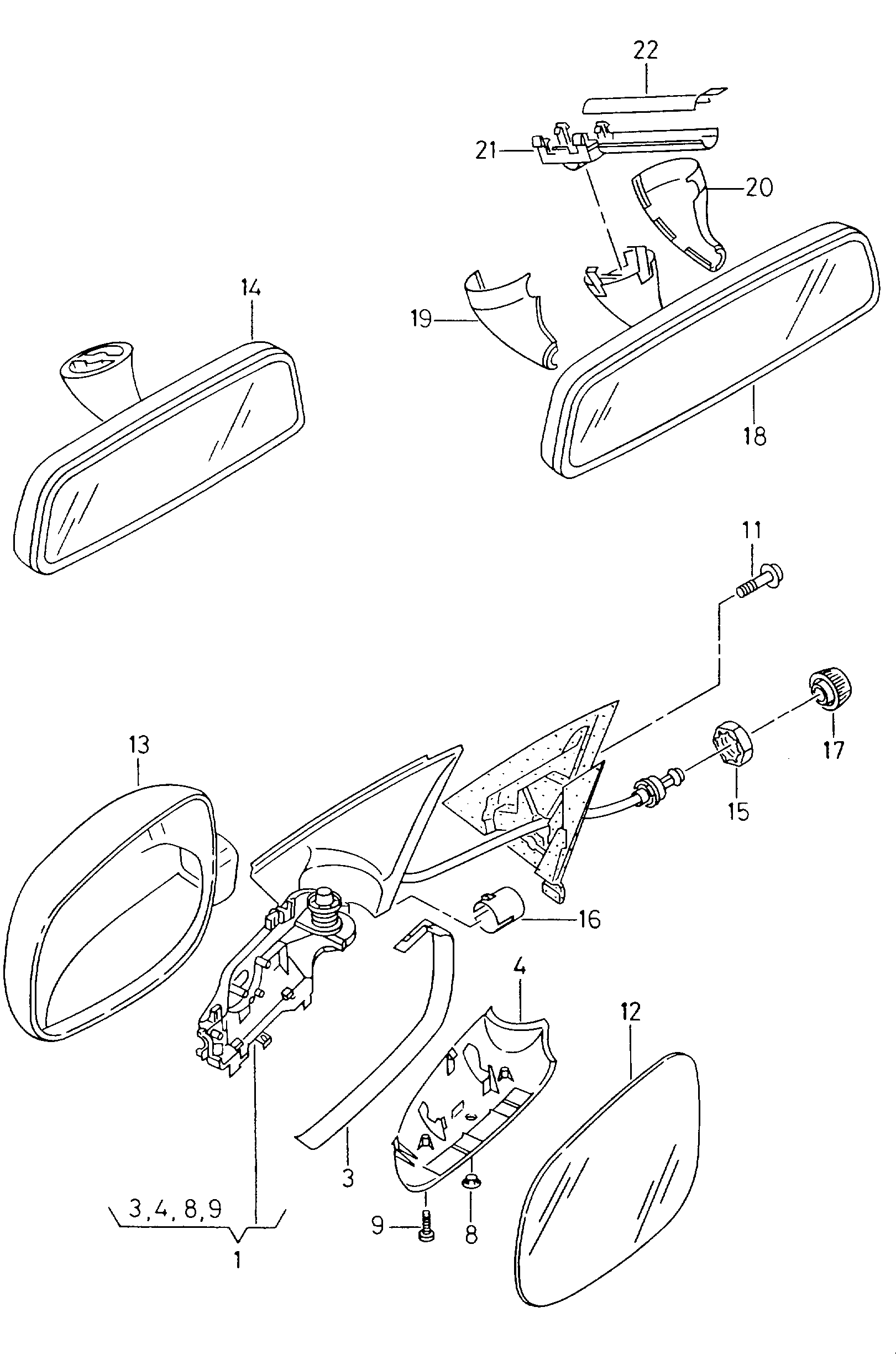 VW 6K1857508J - Зовнішнє дзеркало autocars.com.ua