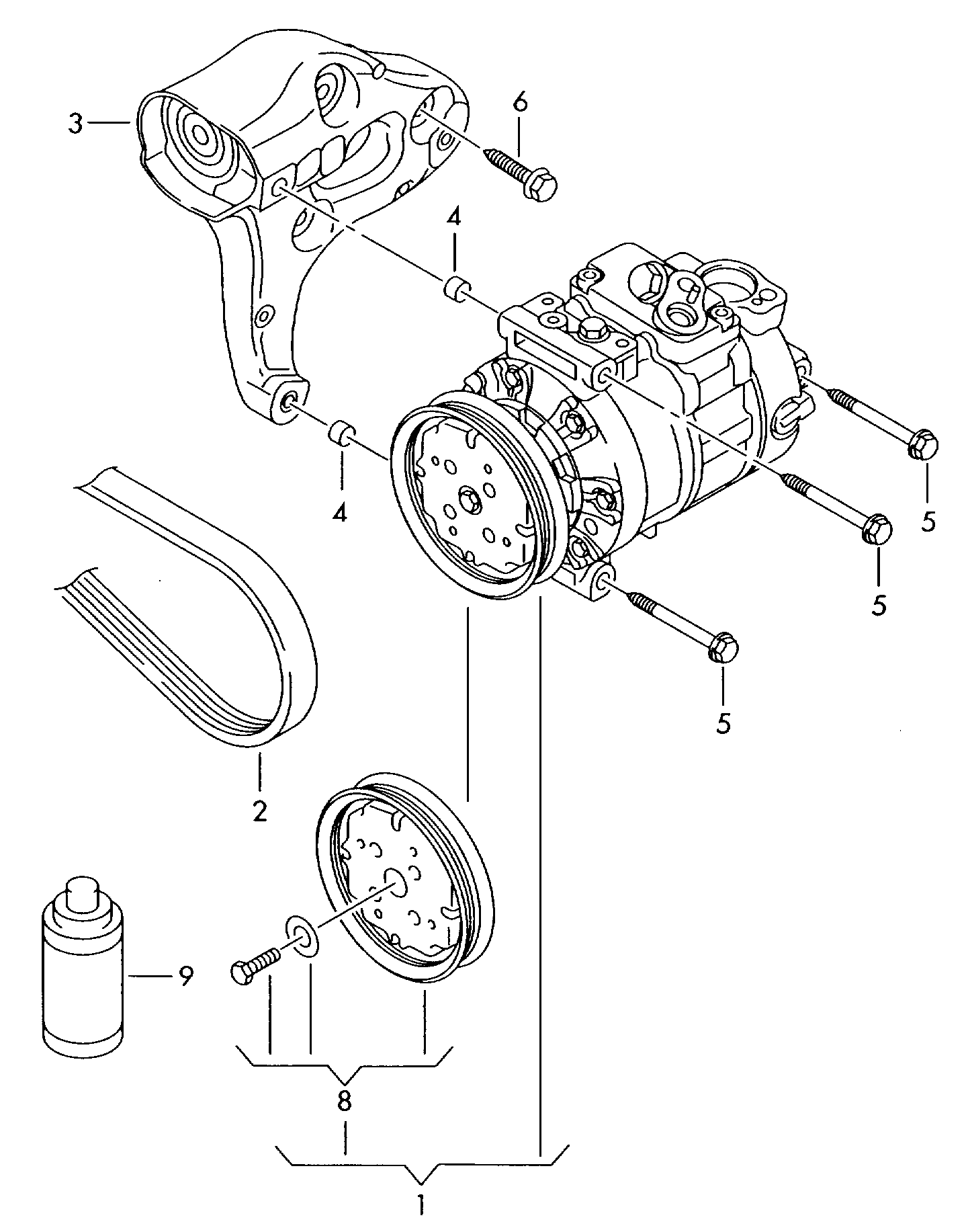 NRF 38424 - Клапан регулирующий компрессора VW Golf 1.9D 04- autodnr.net