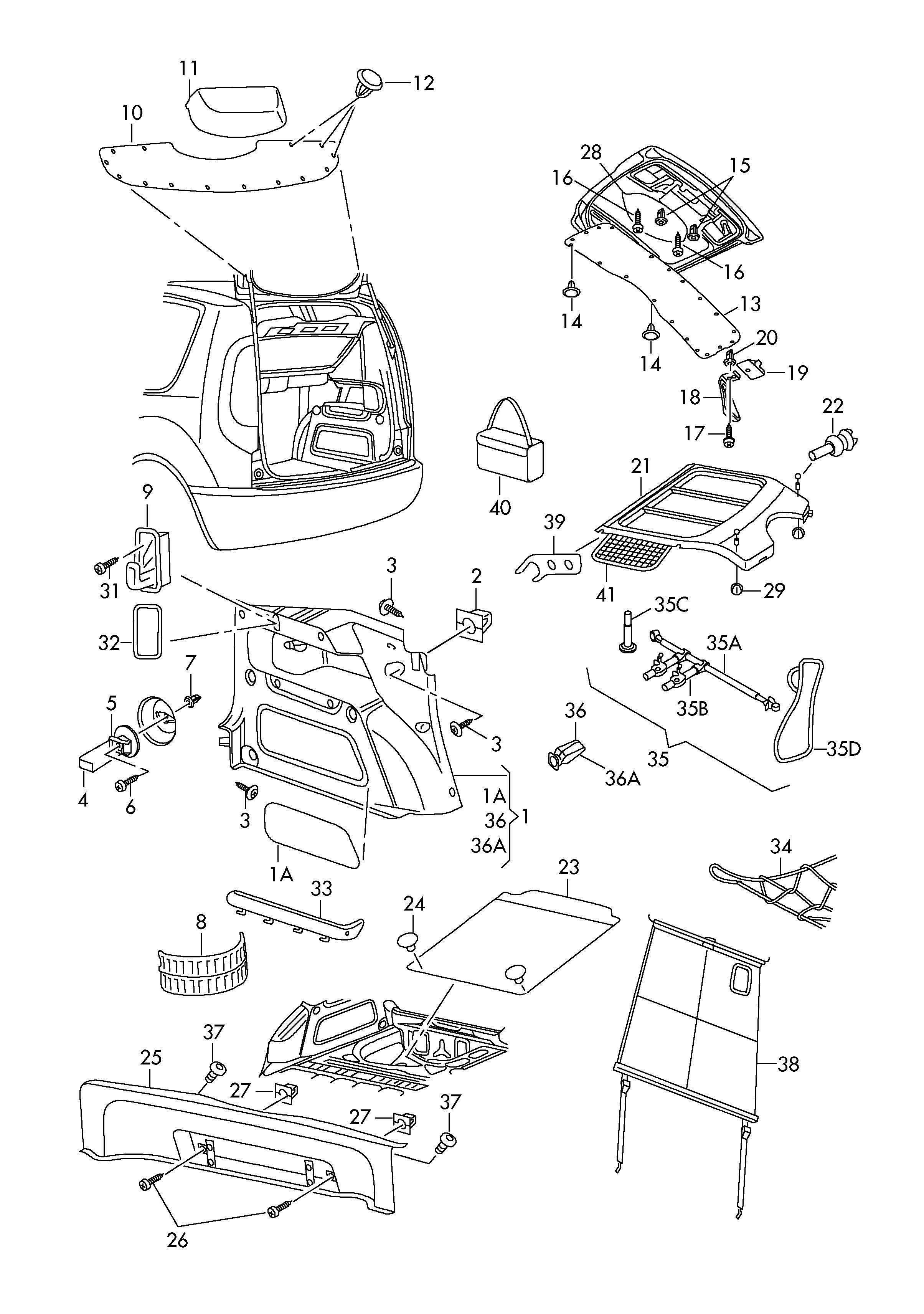 VAG 3B0867334 - Зажим, молдинг / захисна накладка autocars.com.ua