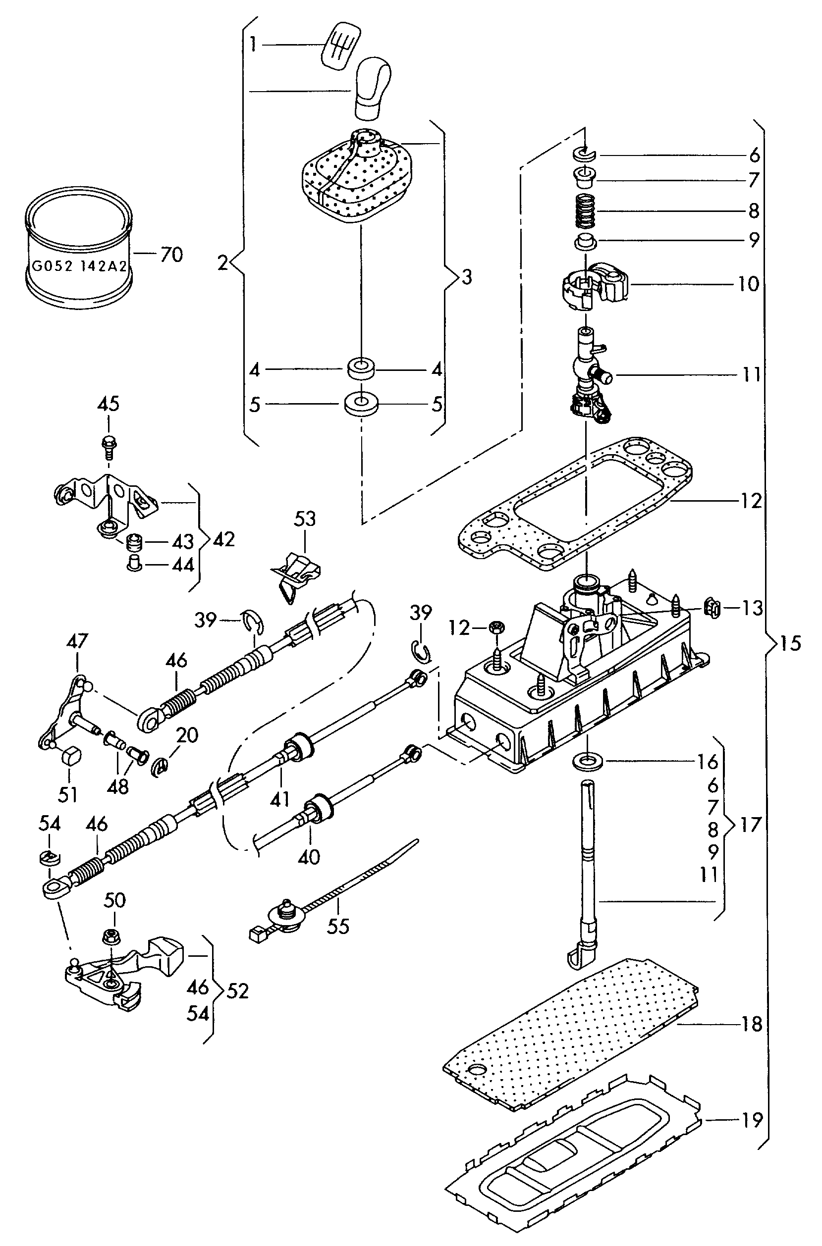 Borg & Beck BKG1294 - Трос, ступенчатая коробка передач autodnr.net