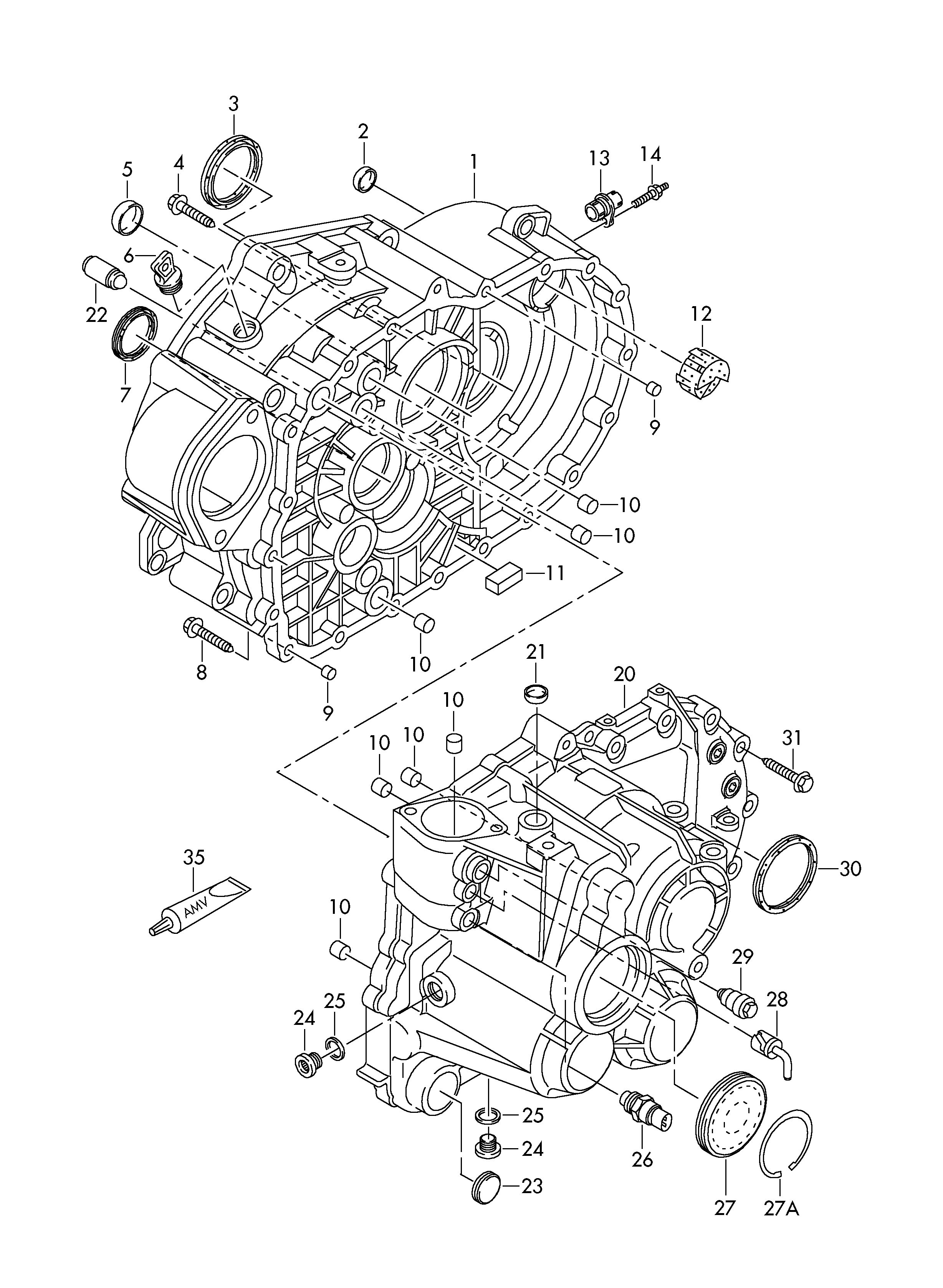 AUDI 02Q 409 189 A - radial shaft seal avtokuzovplus.com.ua