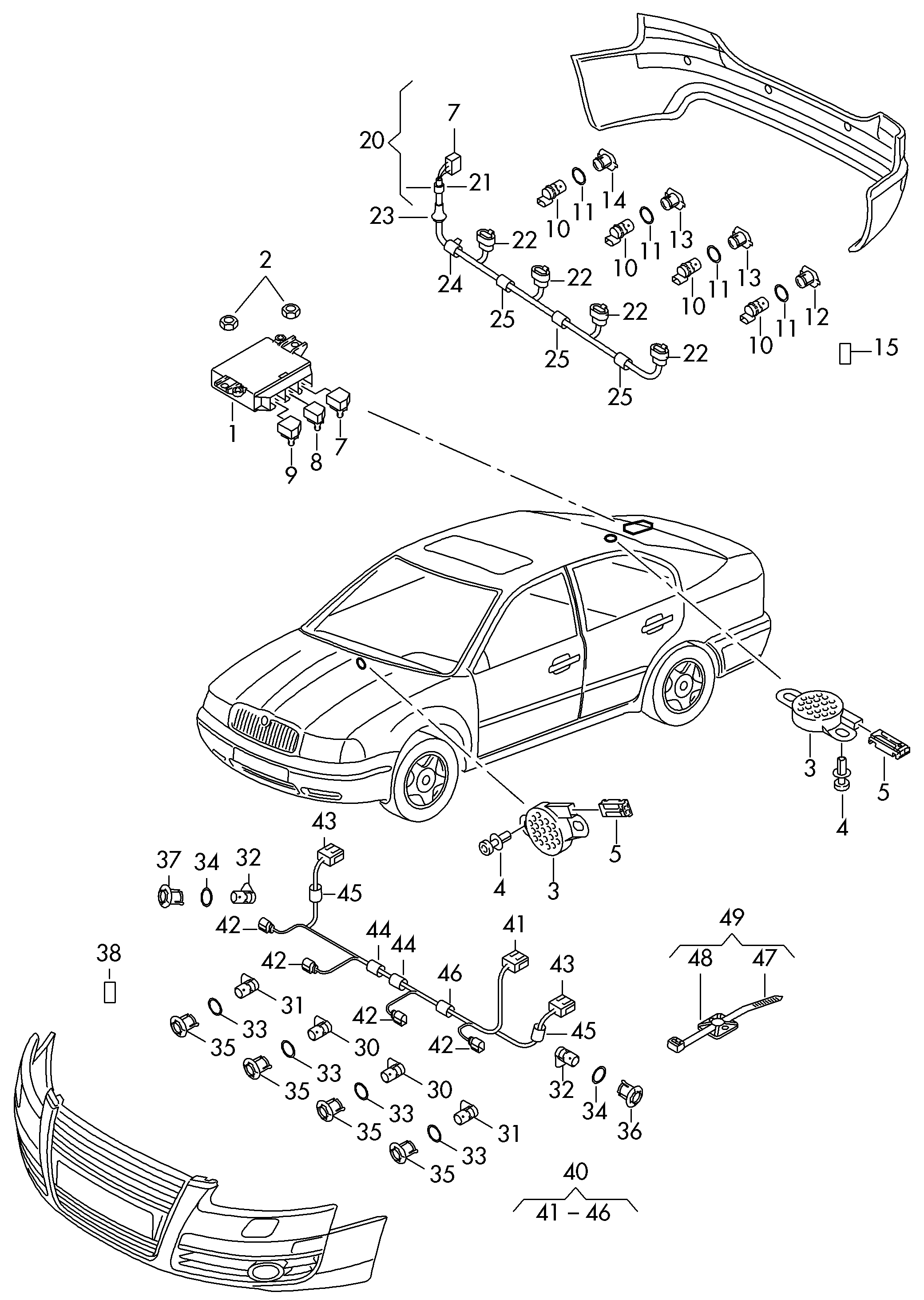 StartVOLT VS-PK 1826 - Датчик парковки для а-м Audi A4 07--A6 11- передний-задний VS-PK 1826 autodnr.net