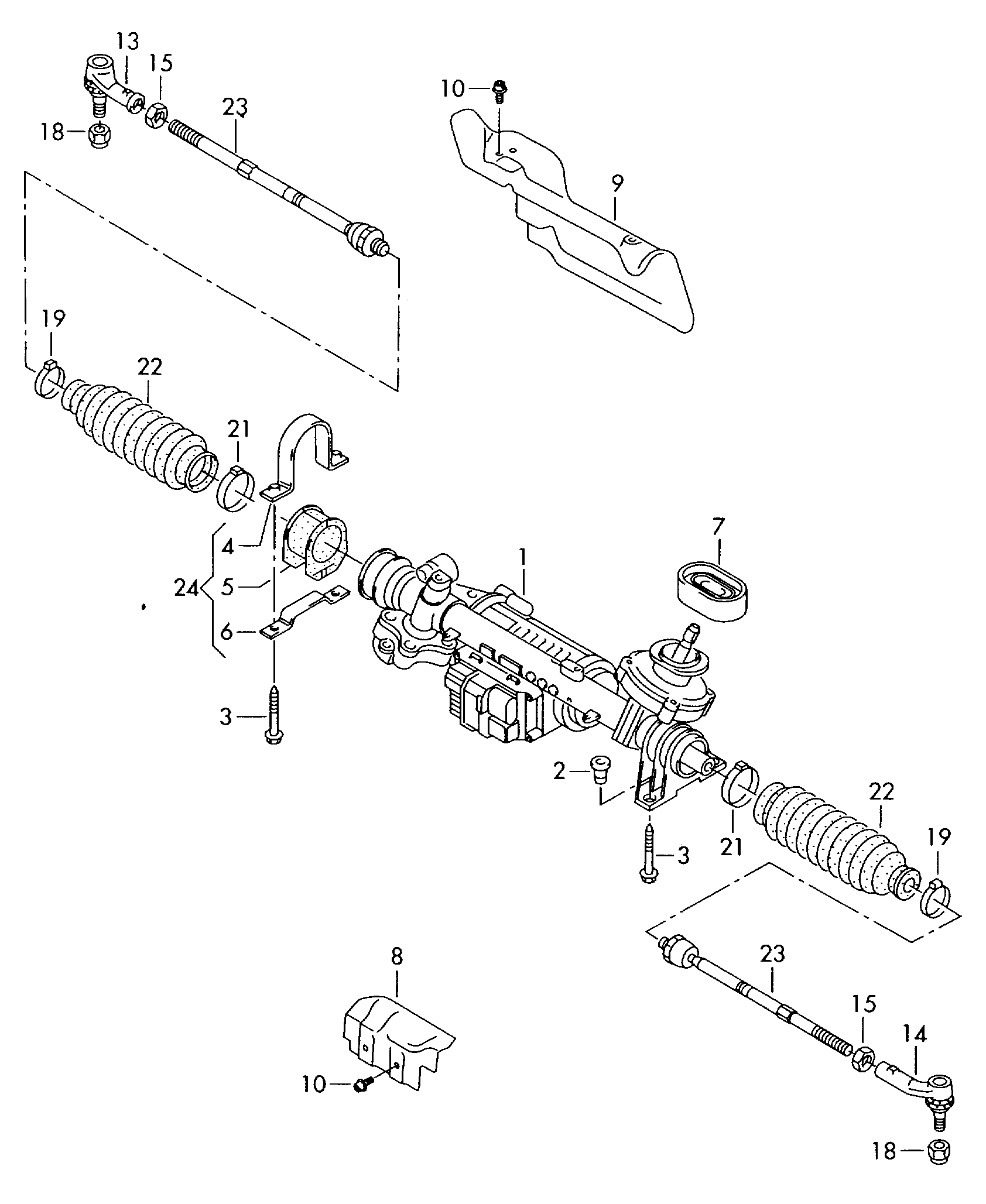 Sasic 7176065 - Рулевой механизм, рейка autodnr.net