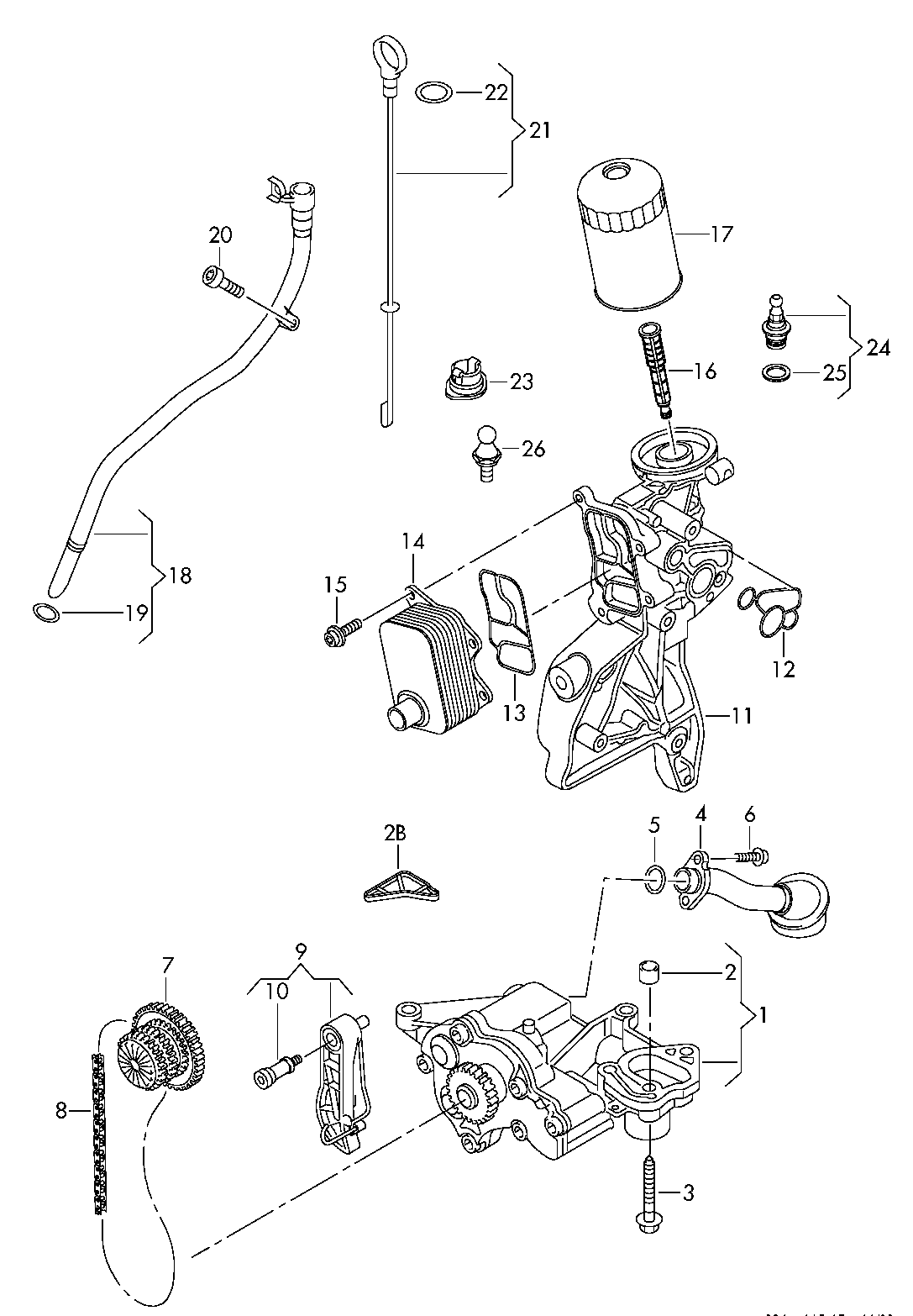 AUDI 06J115105AG - Масляный насос avtokuzovplus.com.ua