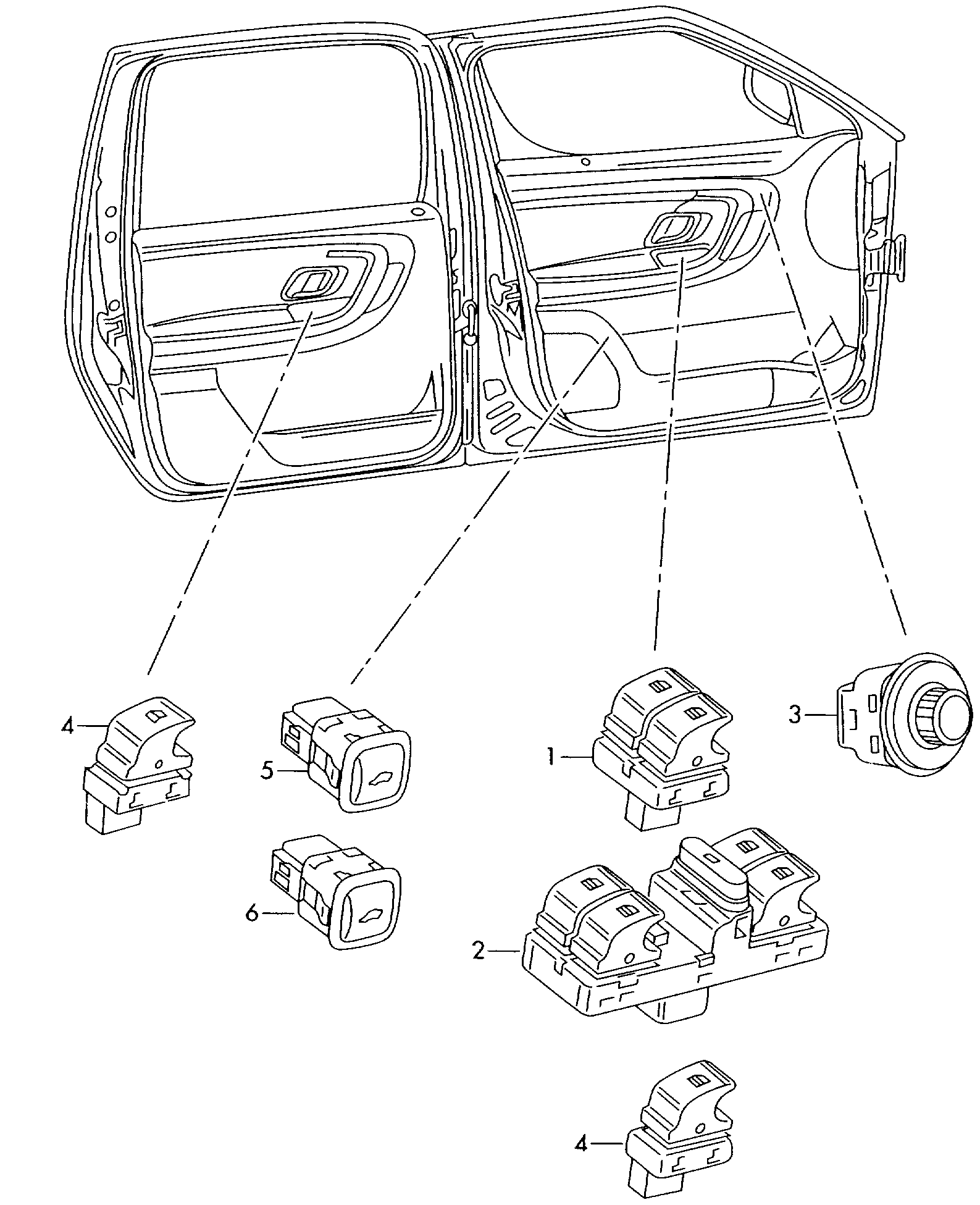 VAG 5JB 959 565 - Вимикач, регулювання зе autocars.com.ua