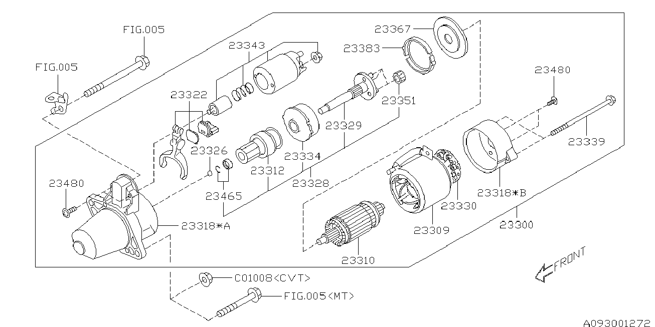 Subaru 23300-AA780 - Стартер autocars.com.ua