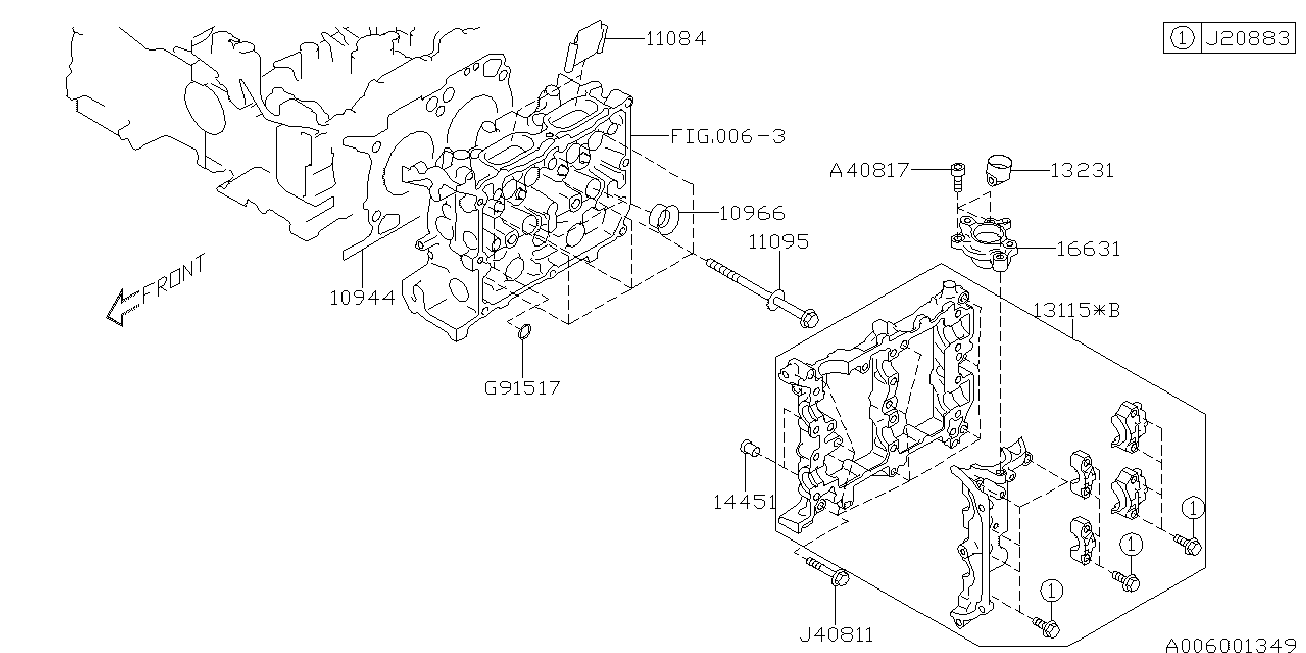 Subaru 10944AA110 - Прокладка, головка цилиндра avtokuzovplus.com.ua