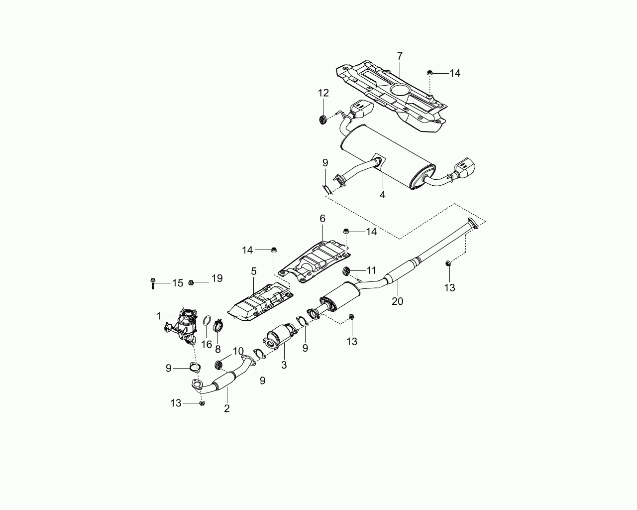 Ssangyong 2454134250 - Прокладка, труба выхлопного газа avtokuzovplus.com.ua