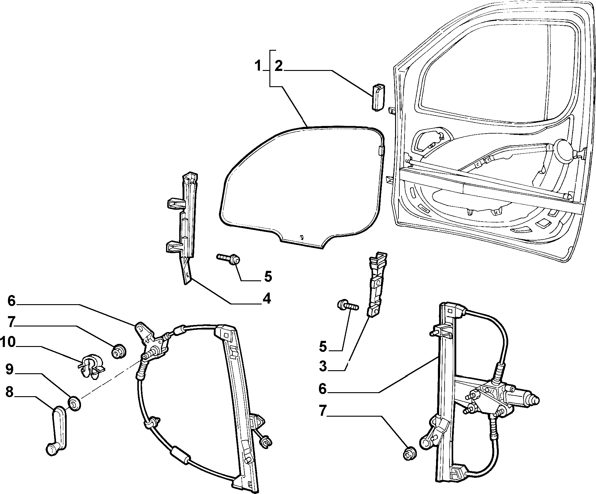 FIAT 51765349 - Бокове вікно autocars.com.ua