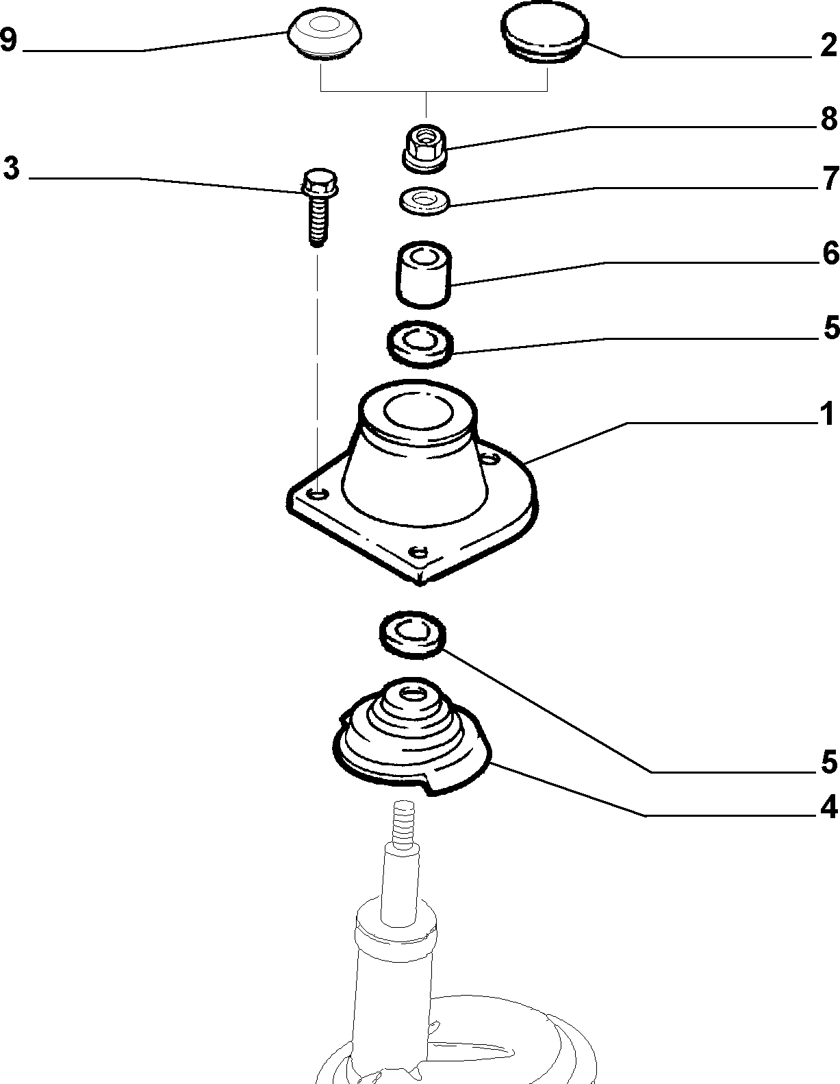 FIAT 51739097 - Тарелка пружины avtokuzovplus.com.ua