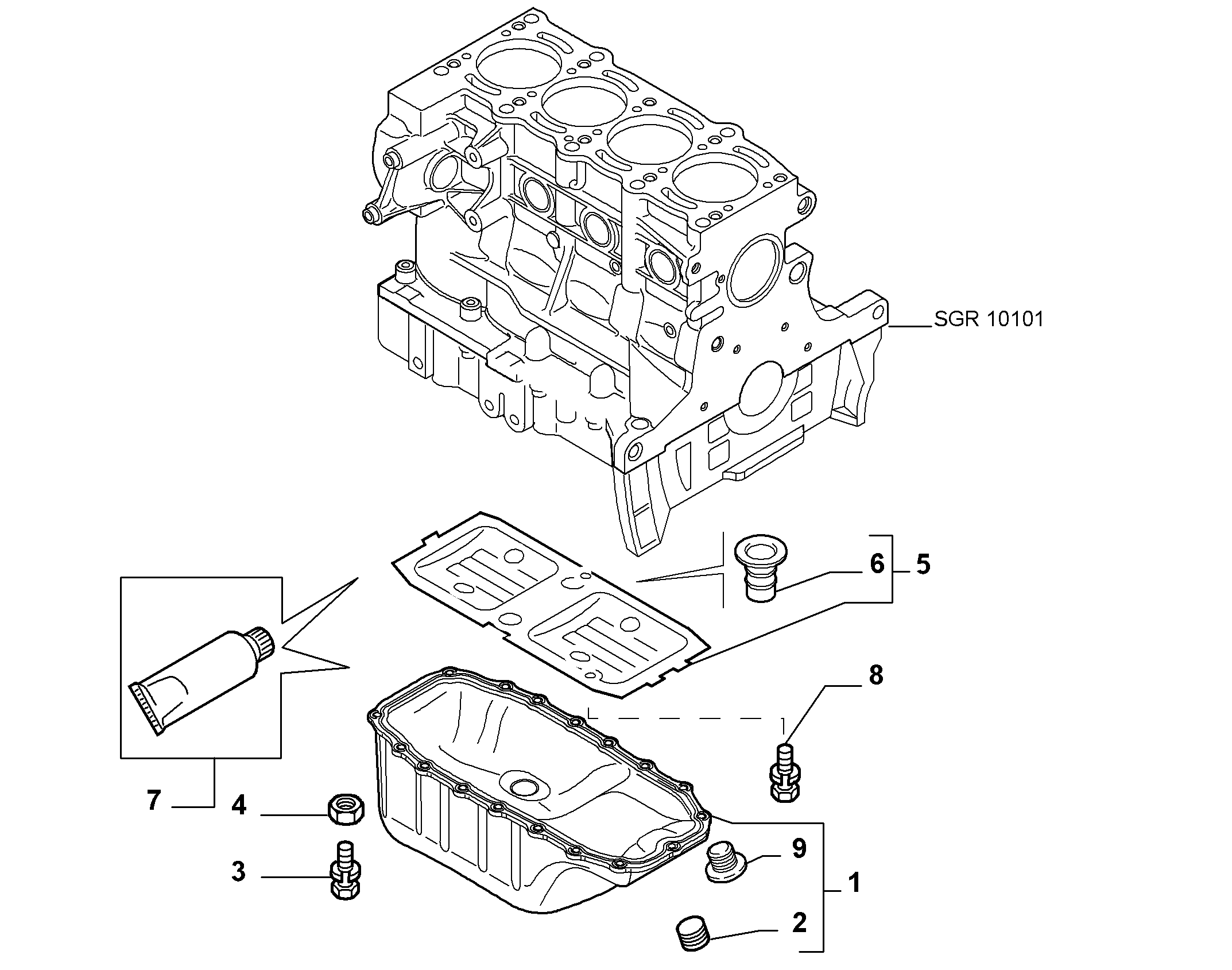 FA1 822.360.001 - Пробка масляного поддона M14x1.5 L=10 mm autodnr.net