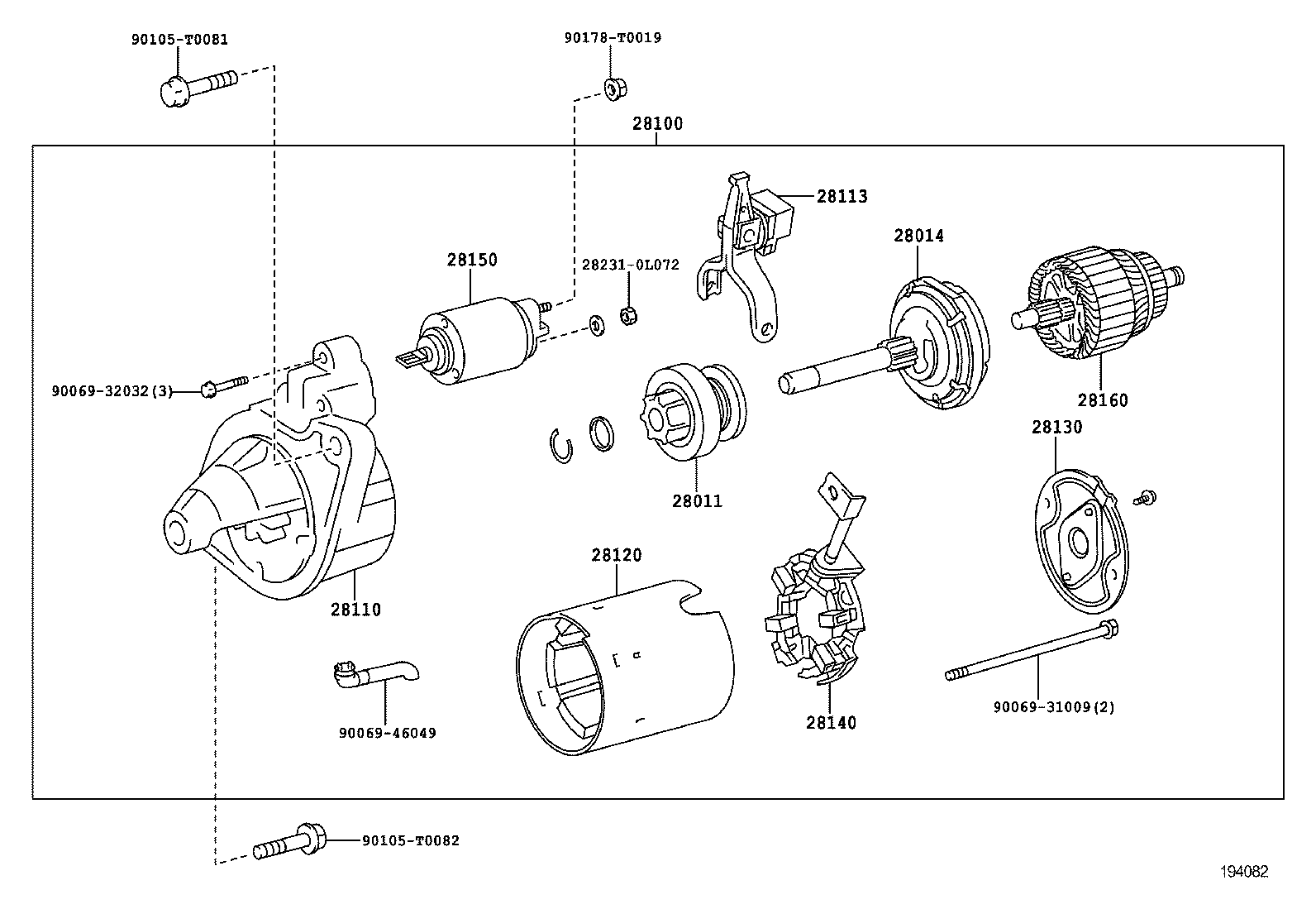 TOYOTA 90069 32032 - Болт autocars.com.ua