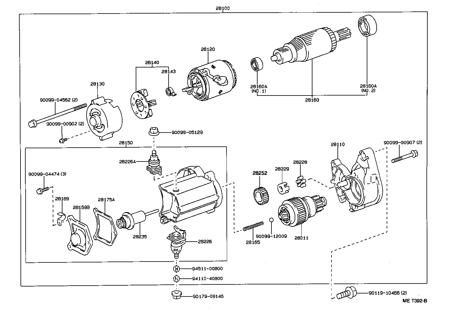 TOYOTA 28140 02020 - Кронштейн, угольная щетка avtokuzovplus.com.ua