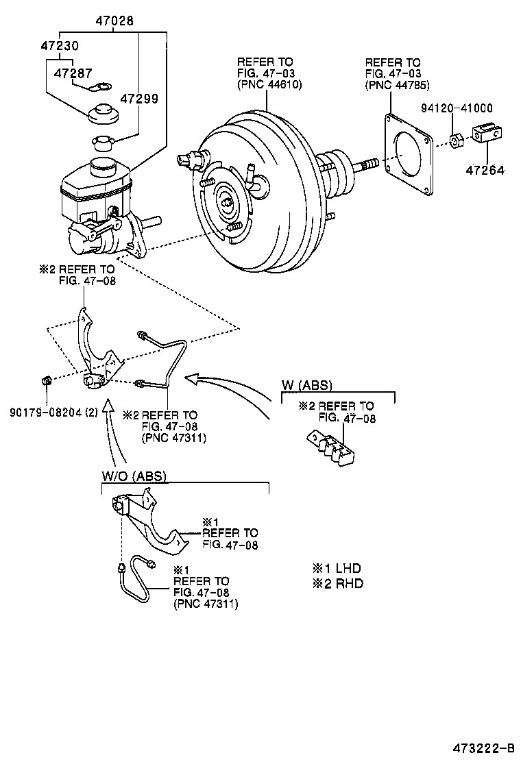 TOYOTA 47028-60020 - Главный тормозной цилиндр avtokuzovplus.com.ua