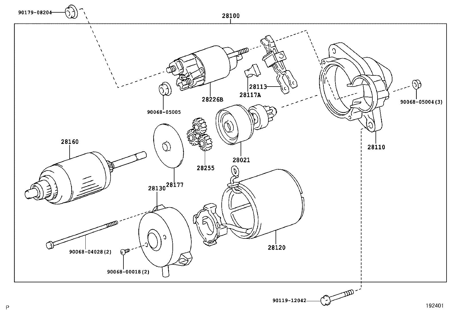 TOYOTA 28160-0G020 - Якір, стартер autocars.com.ua