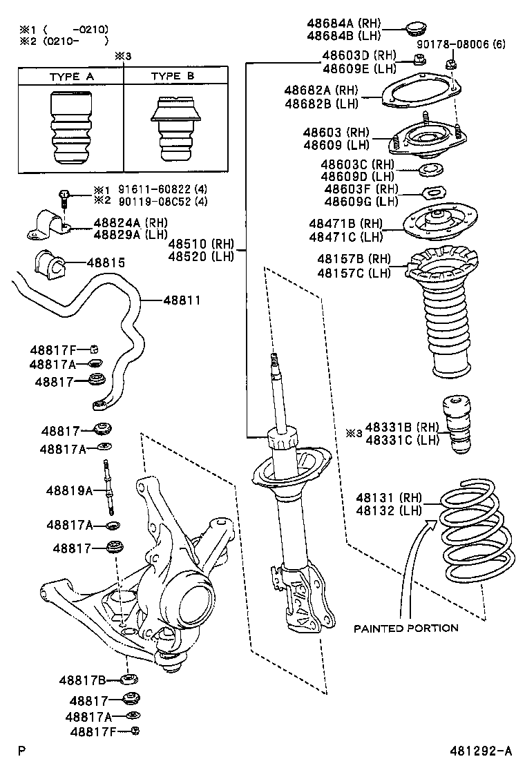 TOYOTA 48510-09A06 - Амортизатор avtokuzovplus.com.ua