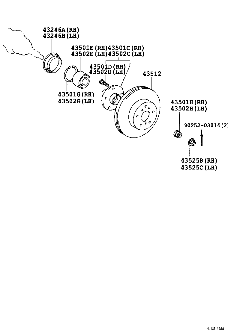 Suzuki 4351233020 - Тормозной диск avtokuzovplus.com.ua