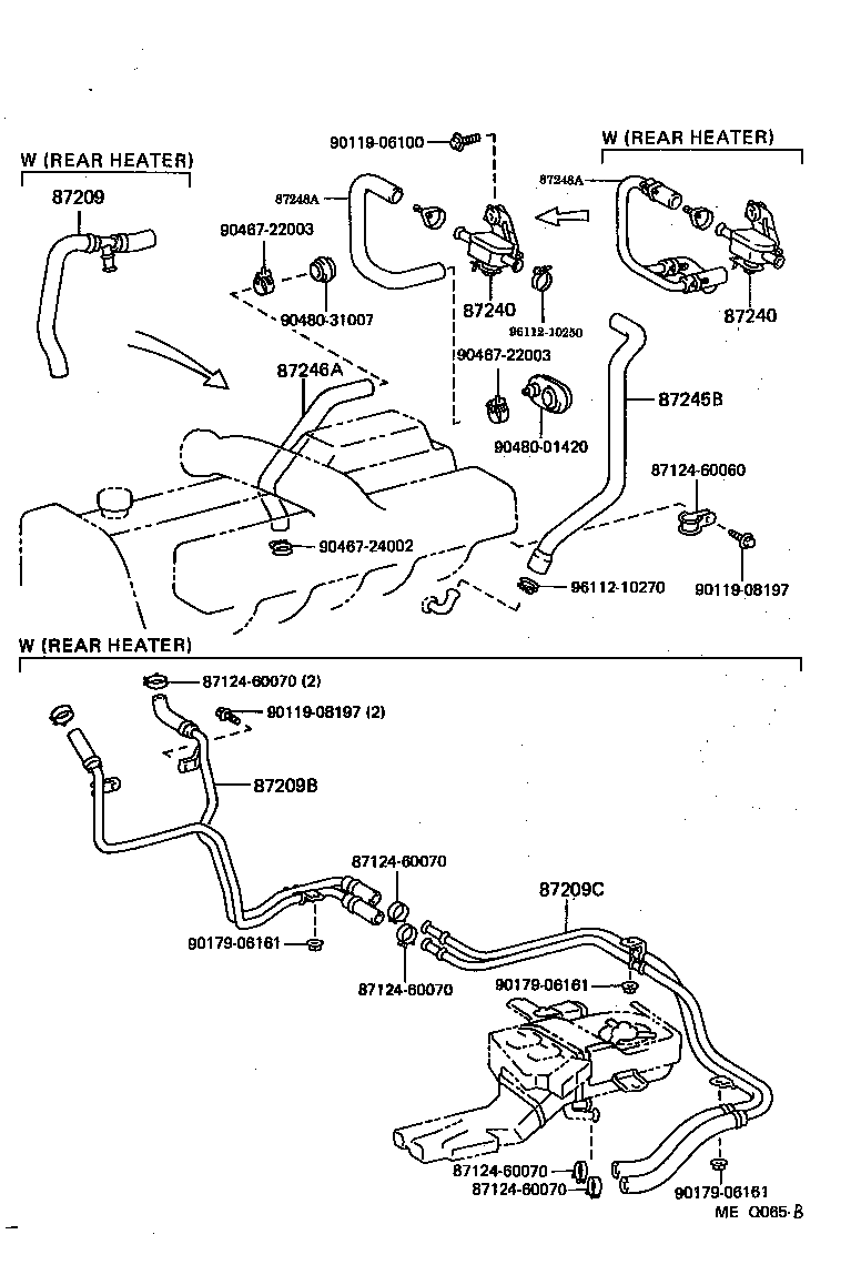 TOYOTA 8712460070 - Свічка запалювання autocars.com.ua