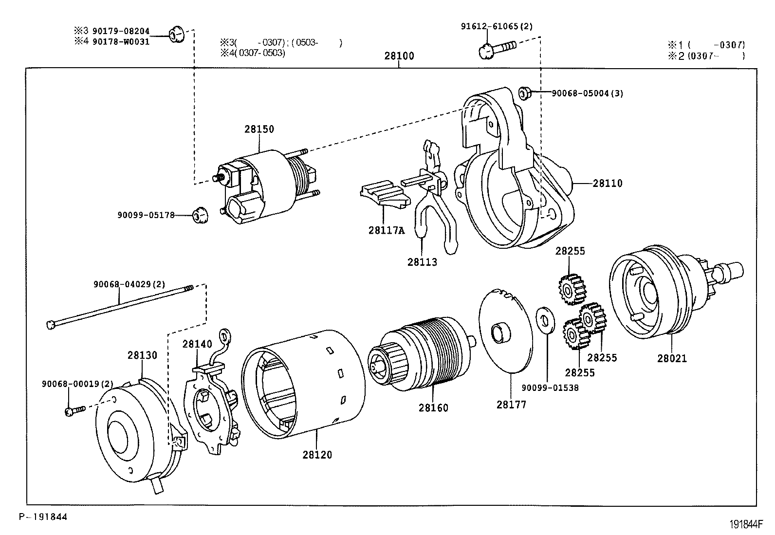 TOYOTA 280210D090 - Провідна шестерня, стартер autocars.com.ua