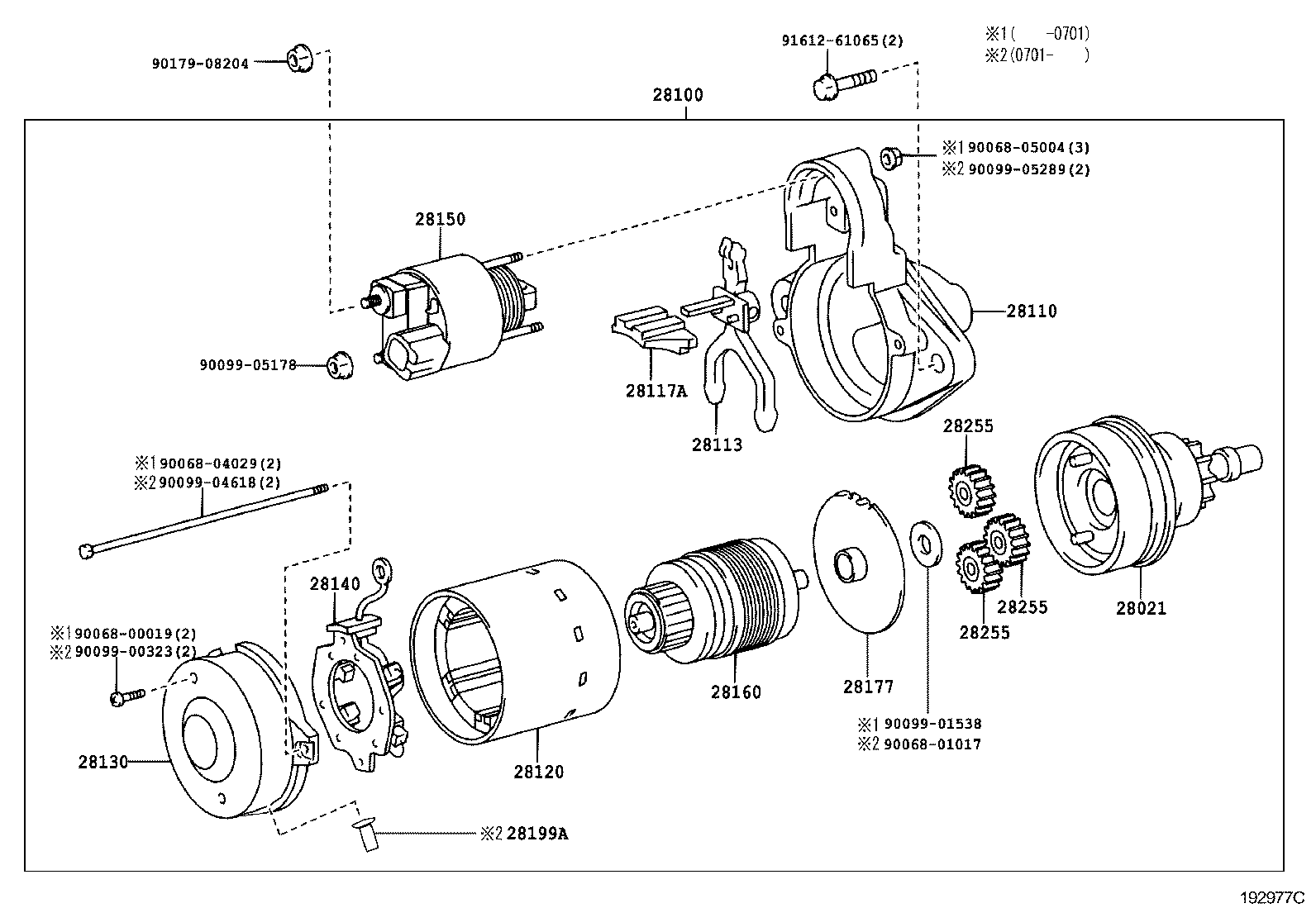 TOYOTA 281000D180 - Стартер avtokuzovplus.com.ua