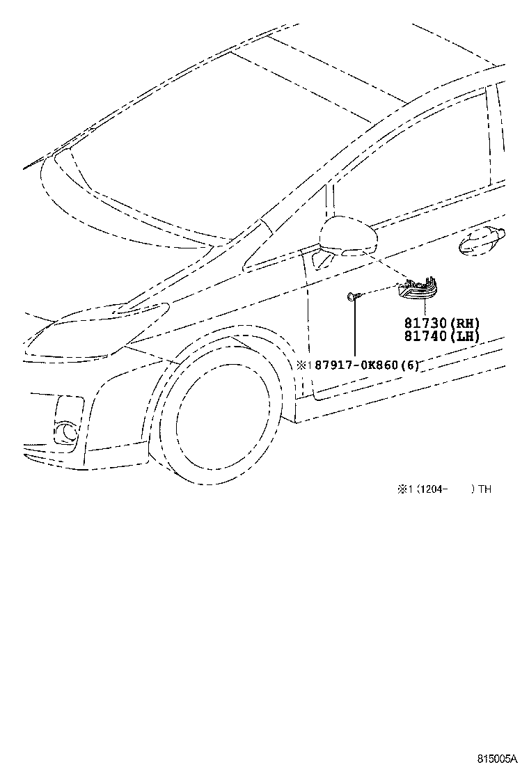 TOYOTA 8173052090 - Фонарь указателя поворота avtokuzovplus.com.ua