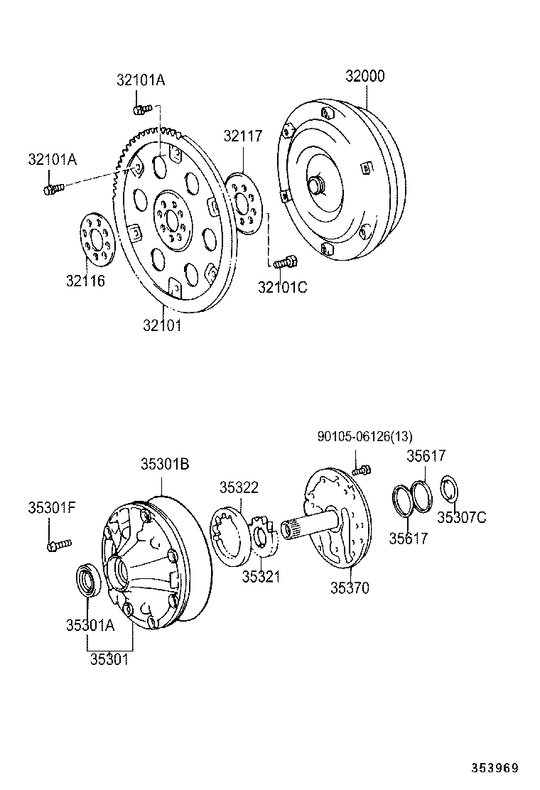 TOYOTA 9031138087 - Ущільнене кільце валу, автоматична коробка передач autocars.com.ua