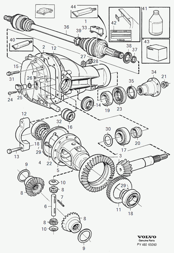 VOLVO 27192/1 - Drive gear set autocars.com.ua