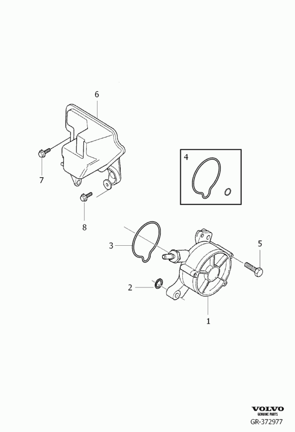 Volvo 30725859 - Вакуумный насос, тормозная система avtokuzovplus.com.ua