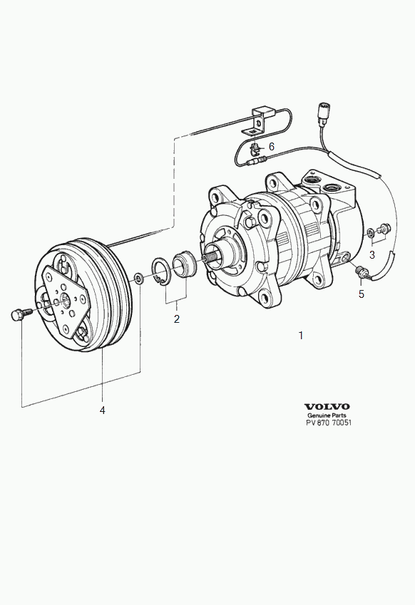 Volvo 9447841 - Компресор, кондиціонер autocars.com.ua