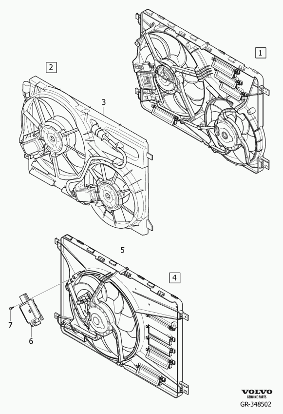 Volvo 31338823 - Вентилятор, охлаждение двигателя avtokuzovplus.com.ua