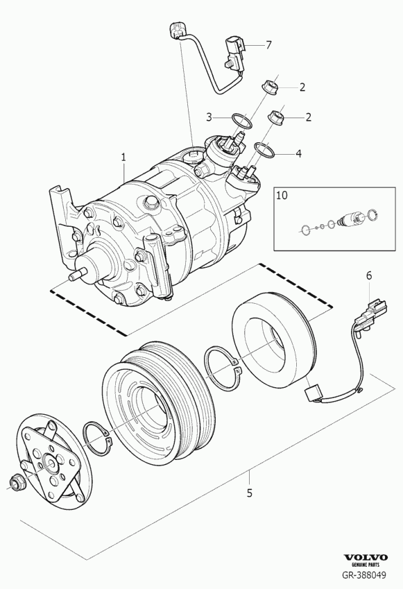 Meat & Doria K11456A - Компрессор кондиционера autodnr.net