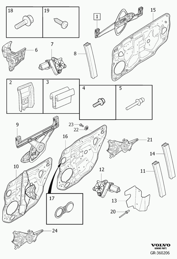 Klokkerholm 90011103 - Стеклоподъемник autodnr.net