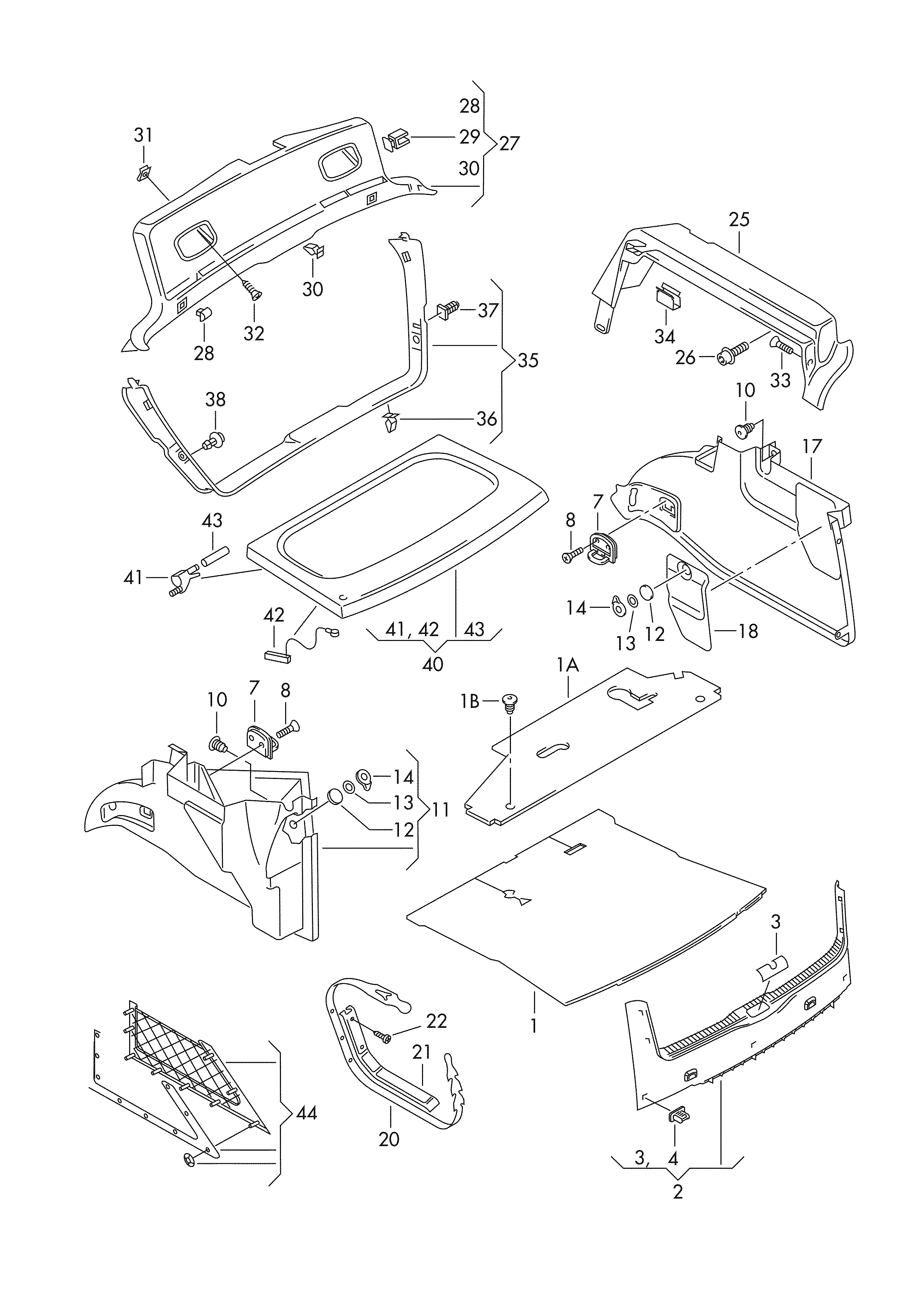 AUDI 3B9867289 - Retaining clip autocars.com.ua