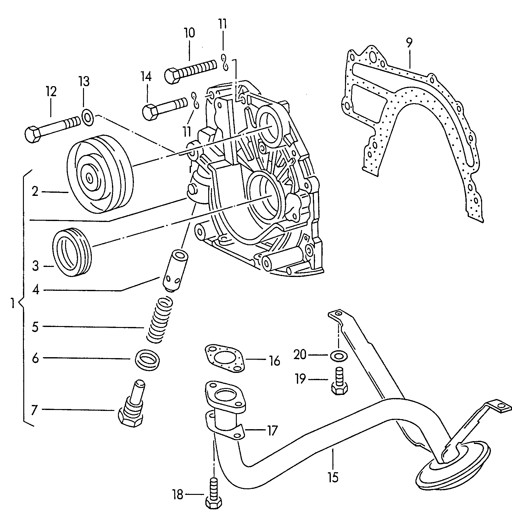 Seat 074 115 105 B - Масляний насос autocars.com.ua