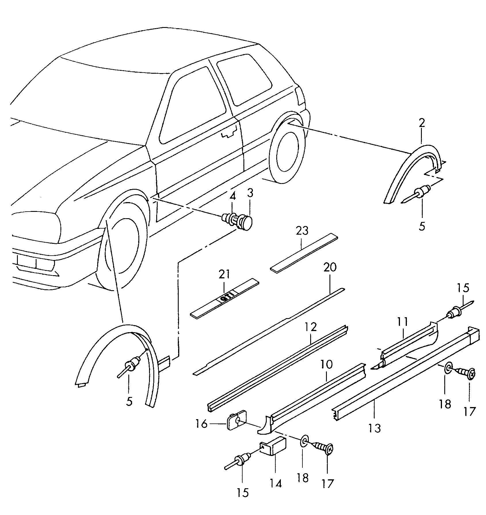 VAG 1H0 853 817 B - Розширення, крило autocars.com.ua