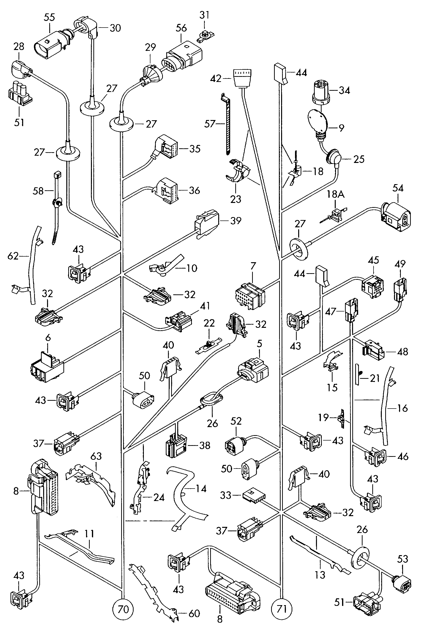 Metzger 2324129 - Ремонтный комплект кабеля, центральное электрооборудование autodnr.net