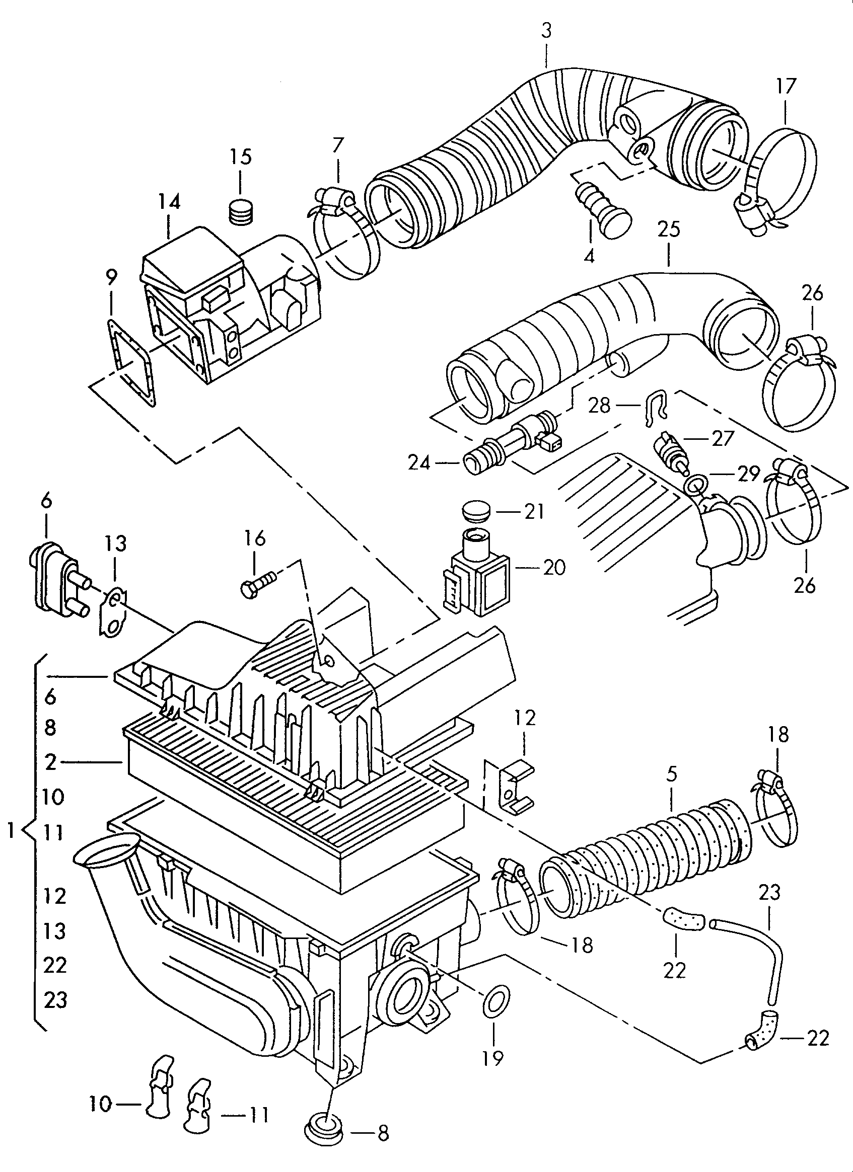 Seat 037 906 461 B - Датчик потоку, маси повітря autocars.com.ua