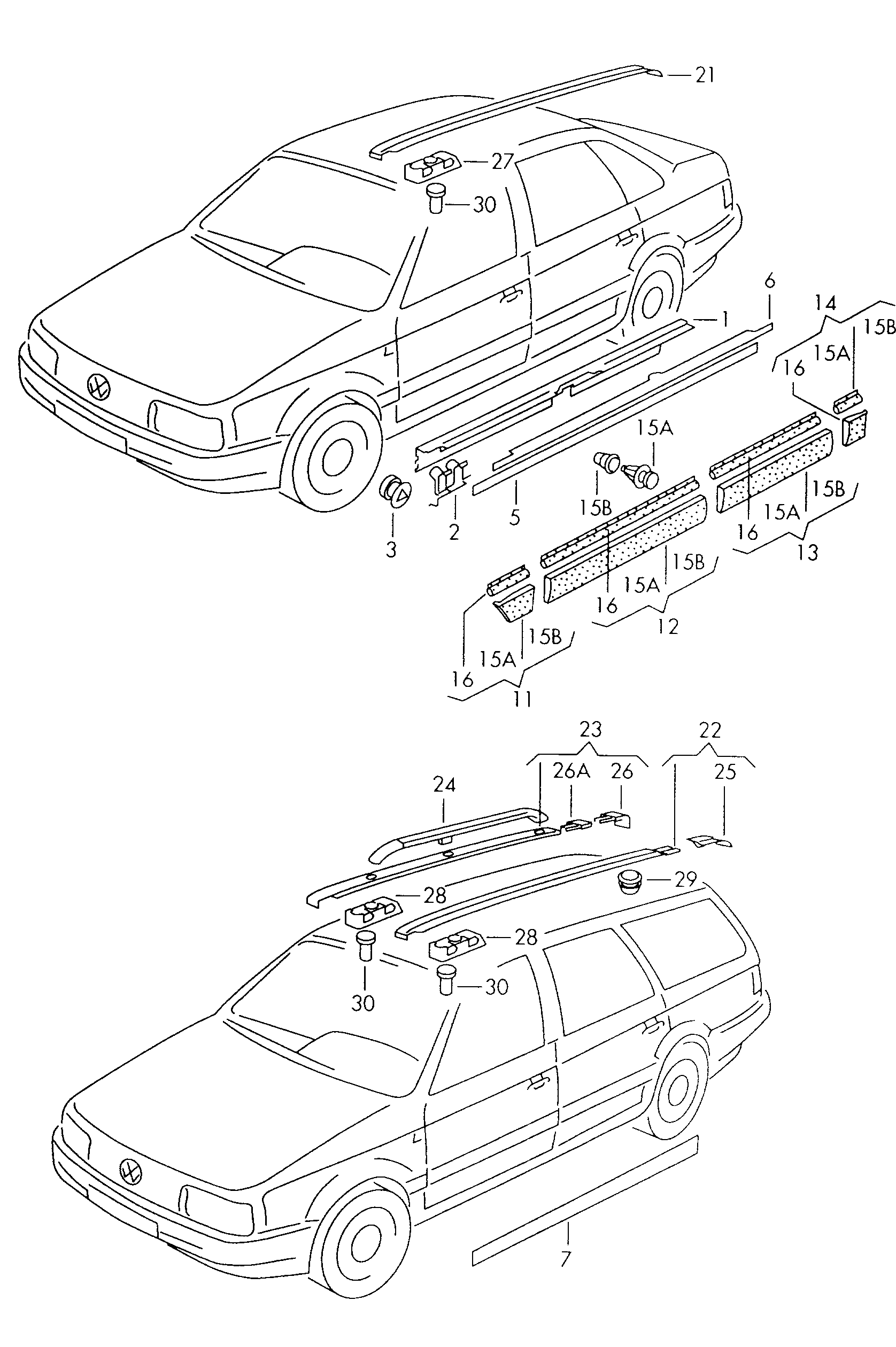 AUDI 3A0853575A - Clip autocars.com.ua