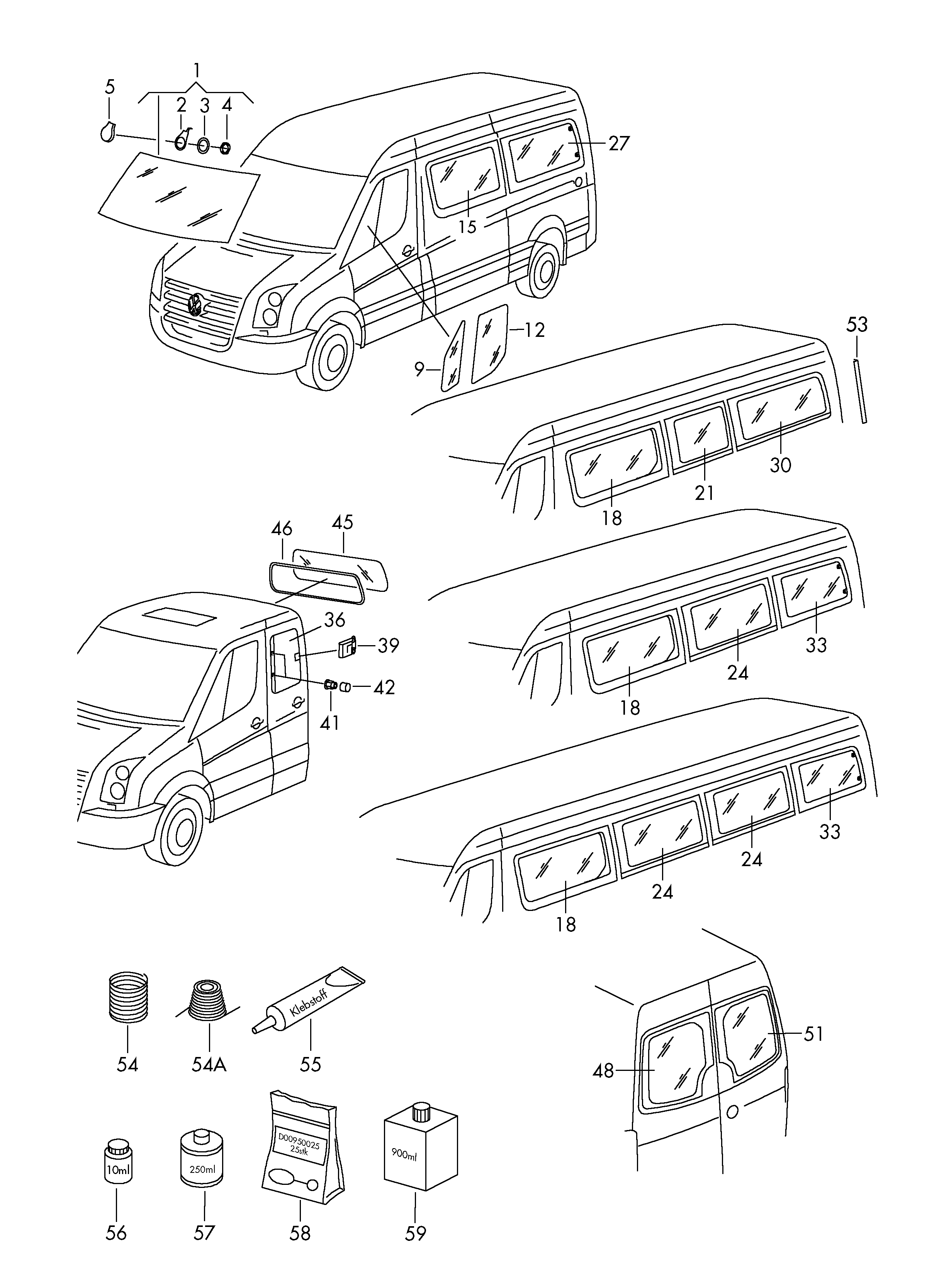 VW 2E0845115A - Стекло двери avtokuzovplus.com.ua