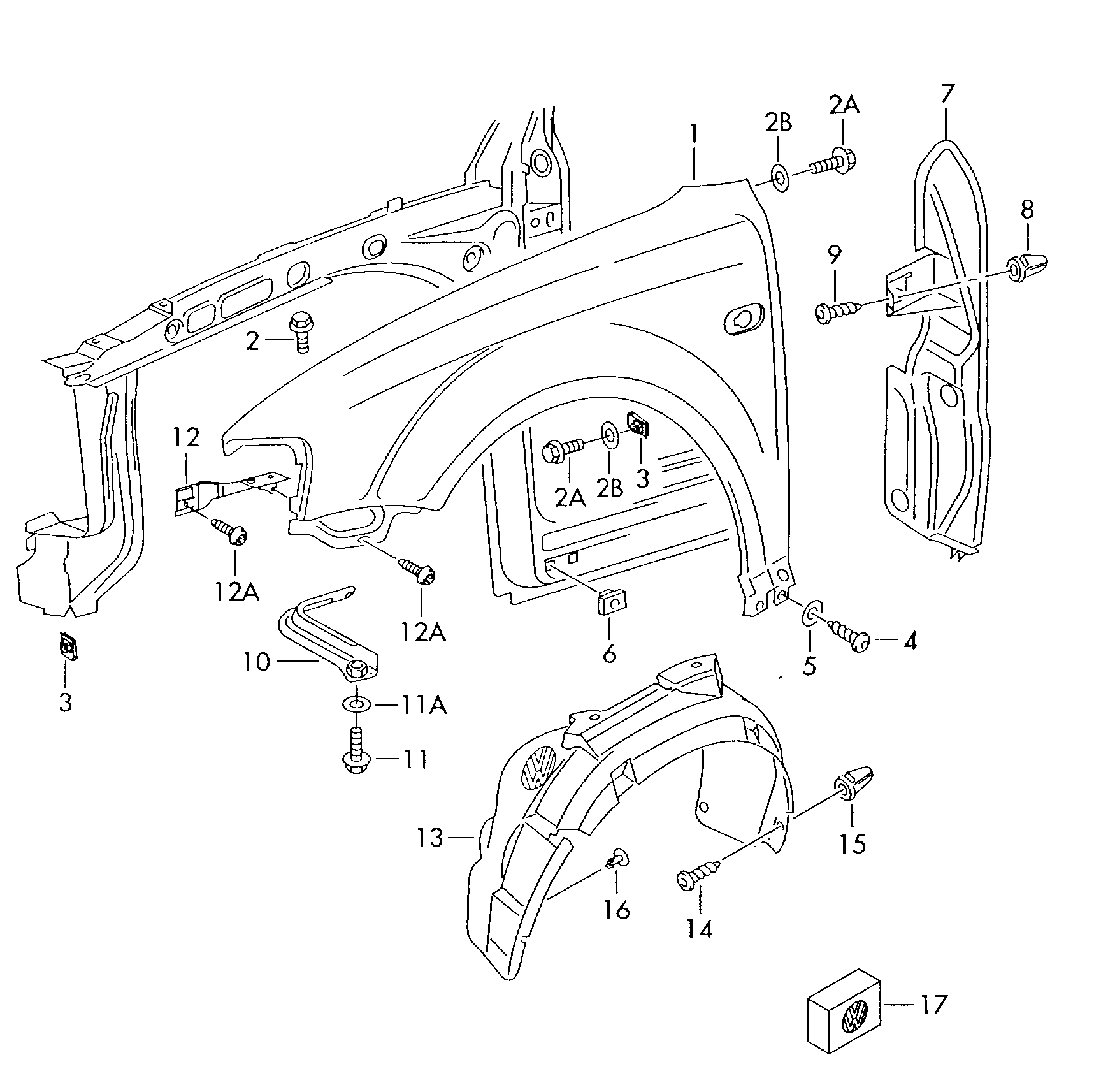 VW 3B0821105C - Крыло avtokuzovplus.com.ua