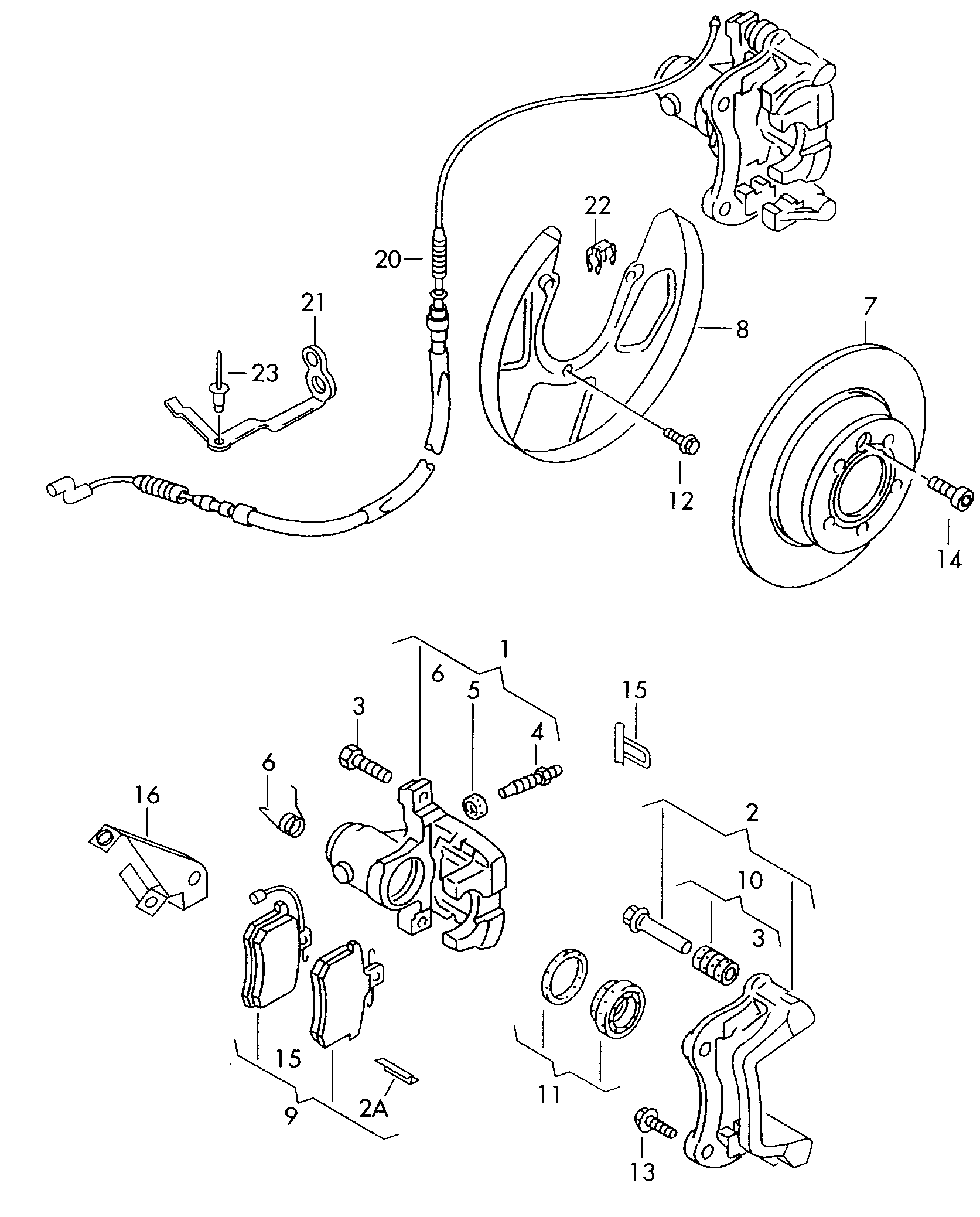 VW 7D0615131 - Тормозные колодки, дисковые, комплект avtokuzovplus.com.ua