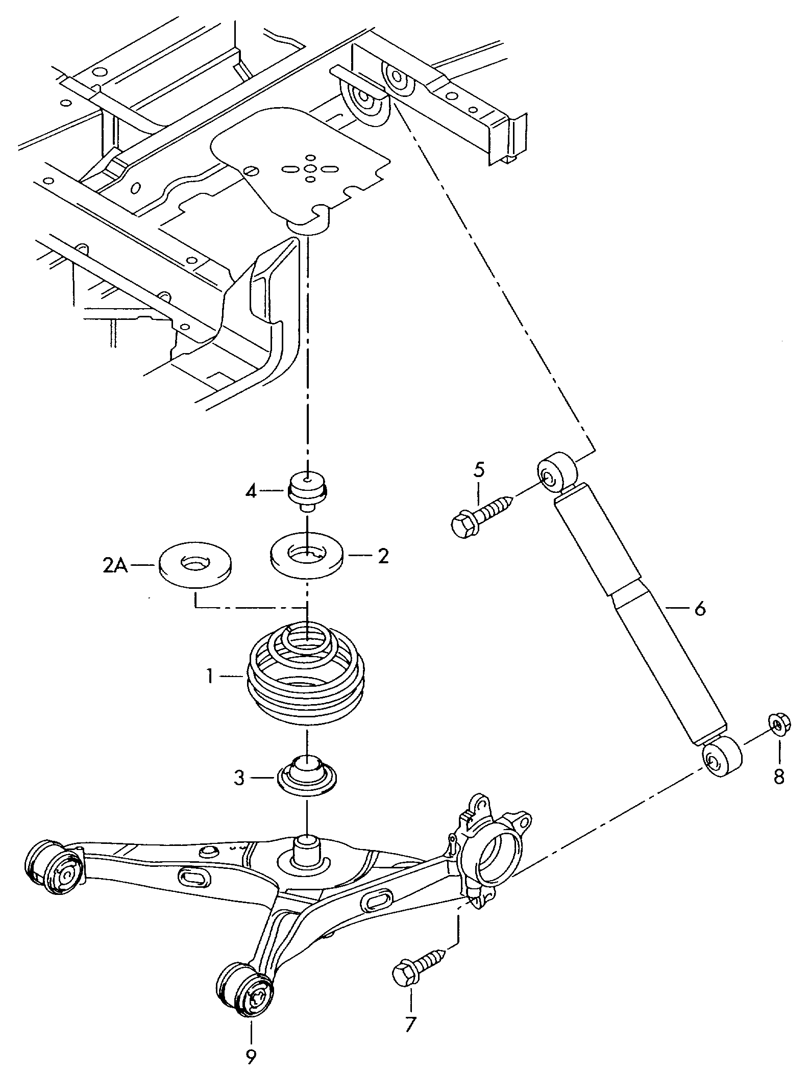 AUDI 7H5513029E - Амортизатор autocars.com.ua