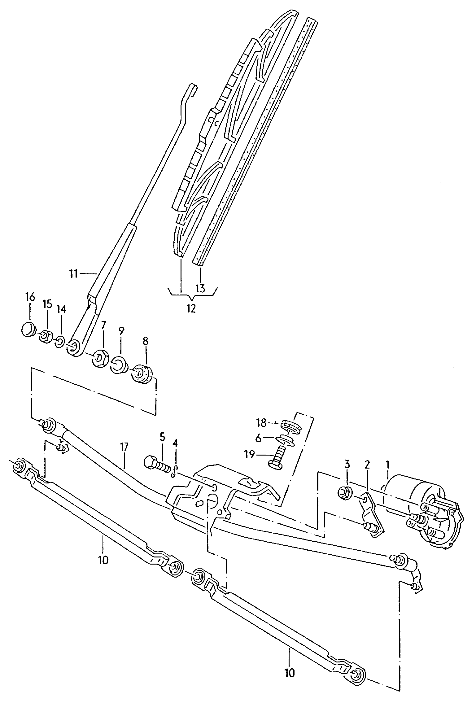 VW 357955425C - Щітка склоочисника autocars.com.ua