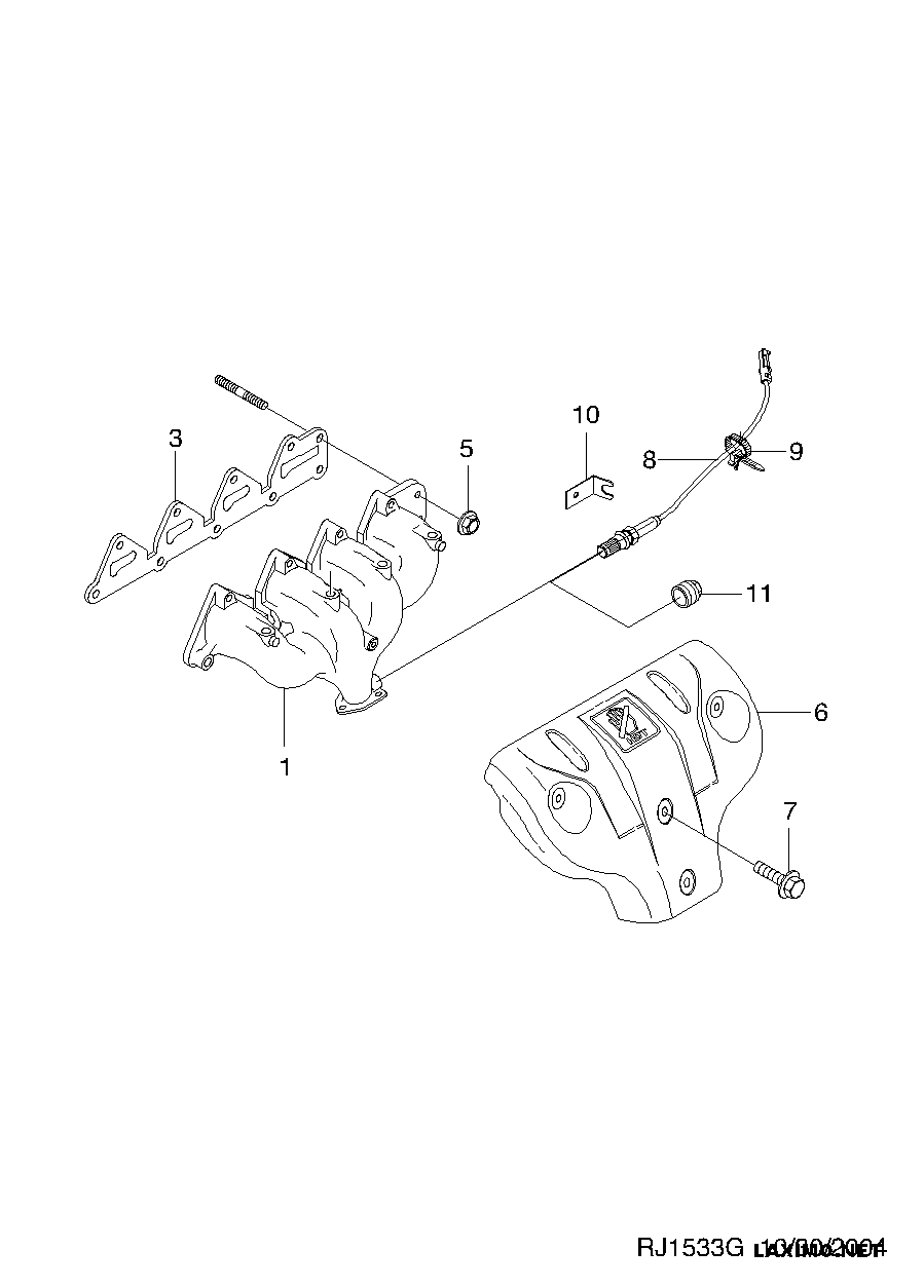 General Motors 5094207001 - Прокладка, впускний колектор autocars.com.ua